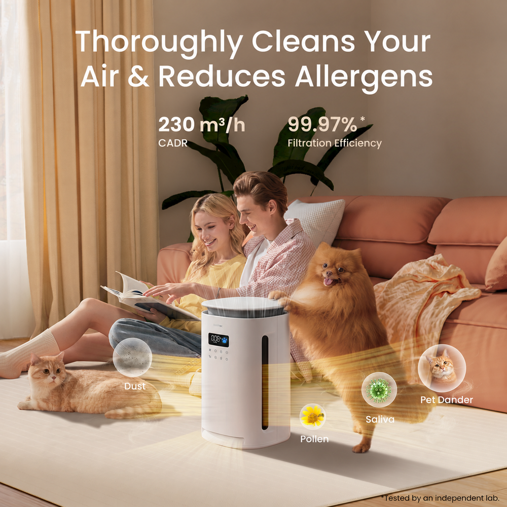 Pawtent filtration for pet dander and other fine airborne particles
