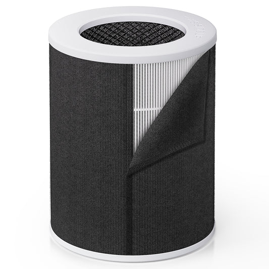 Pawtent replacement main filter with layered filter media on a white background