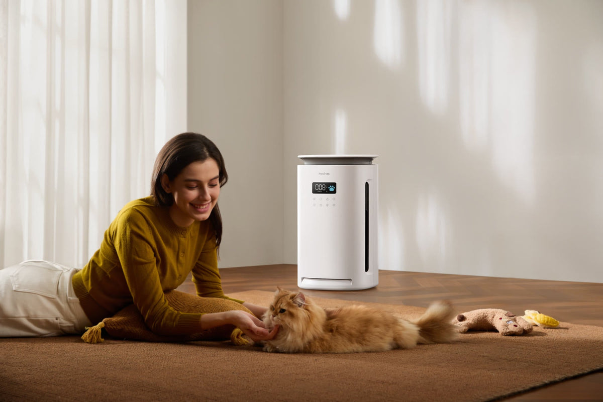 Pawtent Pro air purifier in a pet home detail view 3