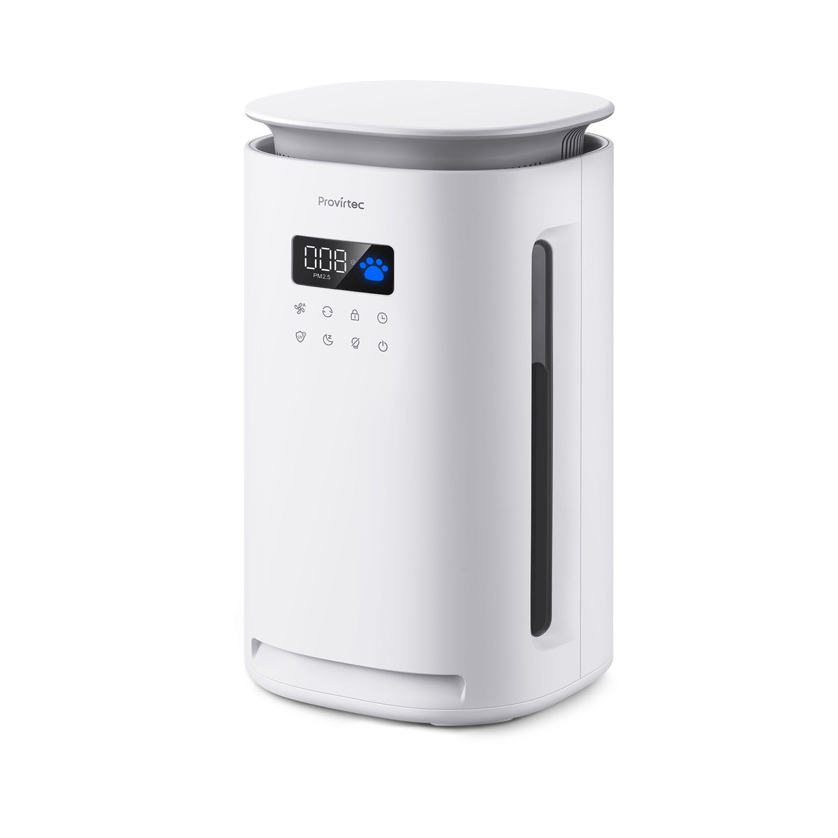 Pawtent Pro pet air purifier in white, front view