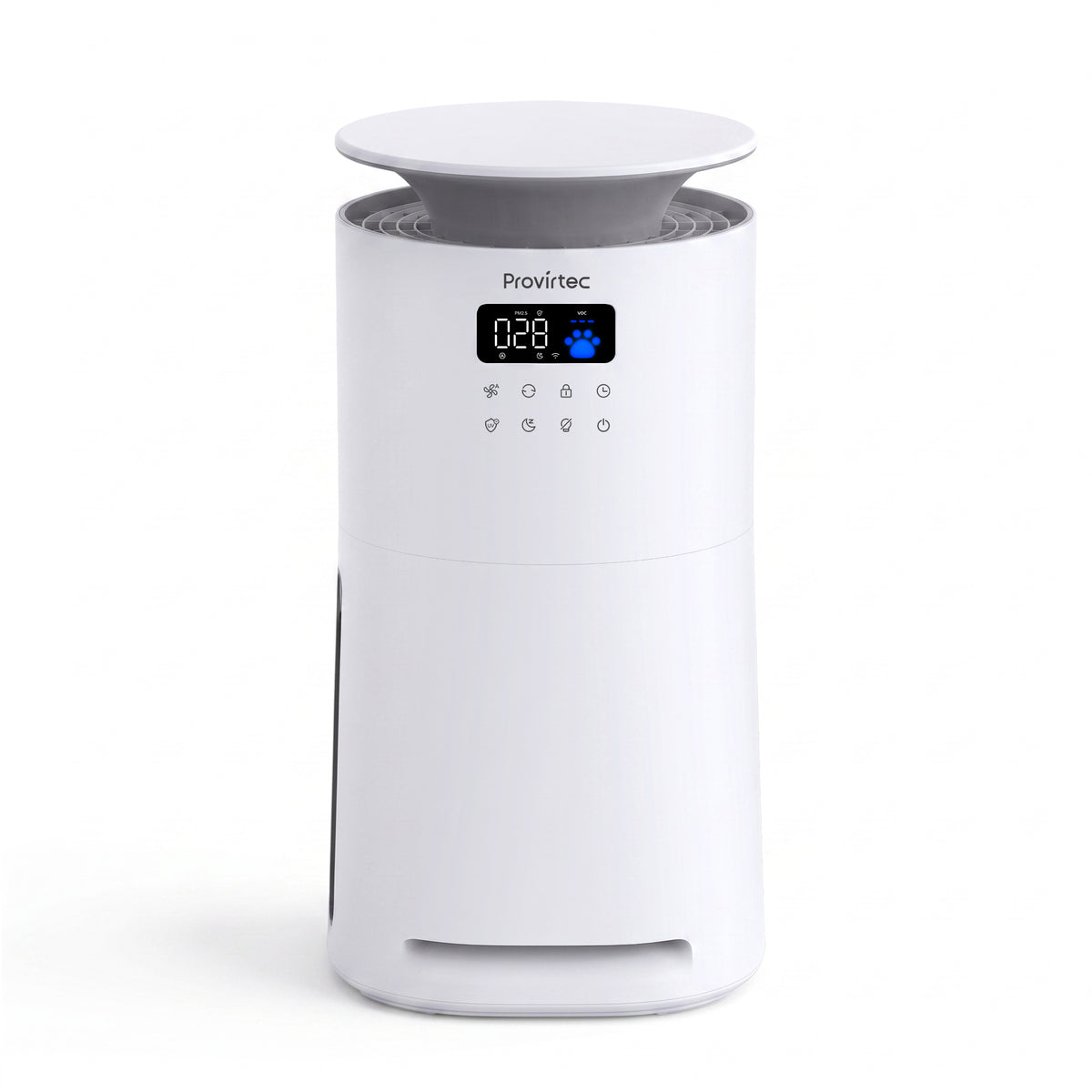 Pawtent Ultra smart pet air purifier in white, front view